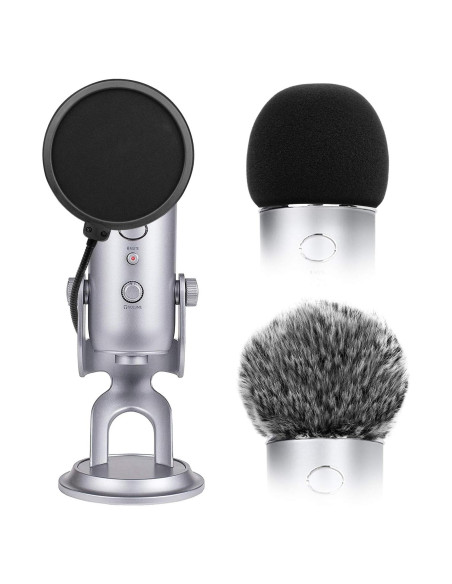 Cubierta de Micrófono ChromLives 3 en 1 para Blue Yeti Cubierta de Micrófono ChromLives 3 en 1 para Blue Yeti