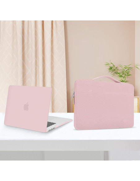 Funda Dura Mosiso para MacBook Air 15" M4 M3 M2 Rosa Bebé Funda Dura Mosiso para MacBook Air 15" M4 M3 M2 Rosa Bebé