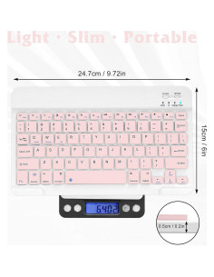 Combo Teclado y Ratón Bluetooth UrbanX KB030 Rosa 2