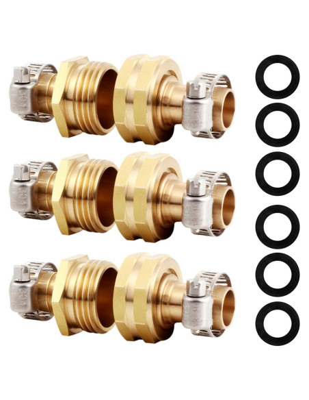Conector de manguera de jardín YELUN 15.95mm 3 piezas Conector de manguera de jardín YELUN 15.95mm 3 piezas