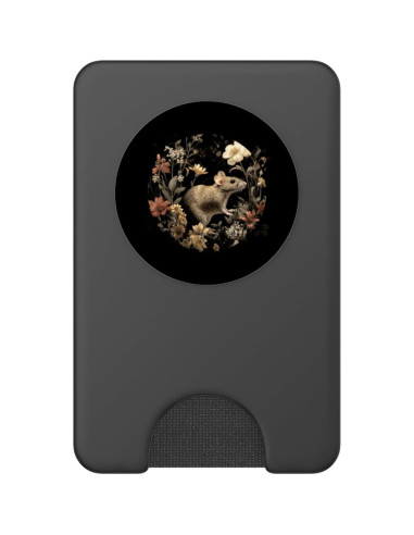 PopWallet Magnético PopSockets Ratón Vintage Flores 40g