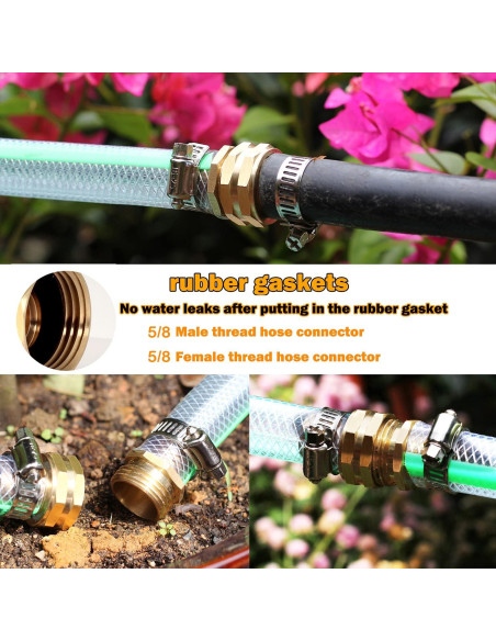 Conector de manguera de jardín YELUN 15.95mm 3 piezas Conector de manguera de jardín YELUN 15.95mm 3 piezas