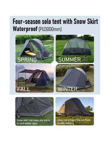 Tienda de Camping iClimb IC122 Ultraligera 1 Persona Impermeable