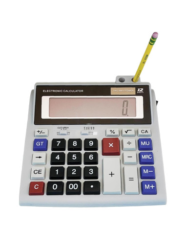 Calculadora de Escritorio Lily's Home 12 Dígitos Pantalla 12,7 cm