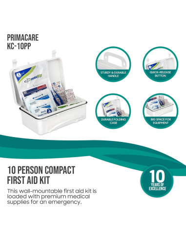 Kit de Primeros Auxilios Primacare KC-10PP para 10 Personas