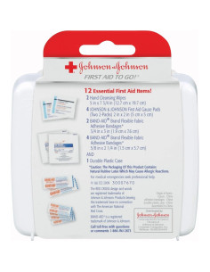 Kit de Primeros Auxilios Johnson & Johnson Mini 12 Elementos 2