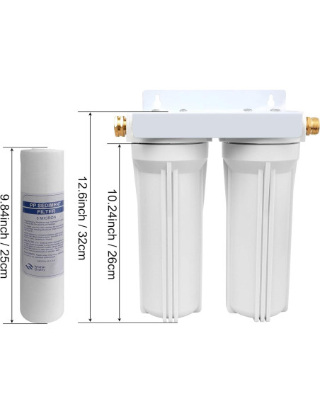 Sistema de Filtro de Agua Doble OKBA WF001 para RV y Barcos Sistema de Filtro de Agua Doble OKBA WF001 para RV y Barcos