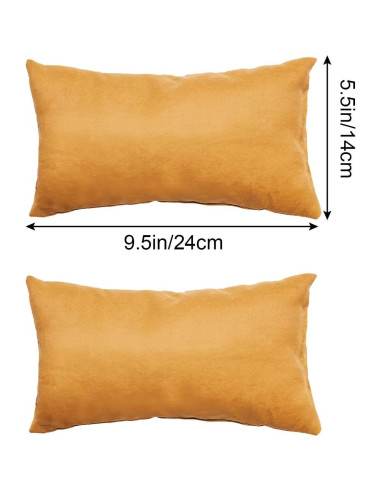 Juego de 2 Almohadas Pequeñas Marrywindix 24x14cm Naranja