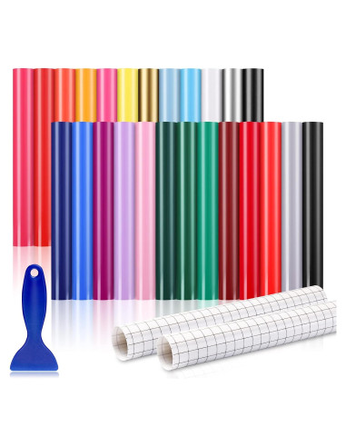 Vinilo Adhesivo Permanente Sooez 50 Paquetes 30.48cm x 30.48cm