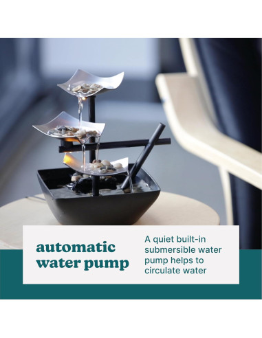 Fuente de Agua de Mesa Homedics Silver Springs 20.96 cm