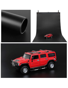 Fondo de fotografía PVC negro Meking 60x130 cm mate y brillante 2