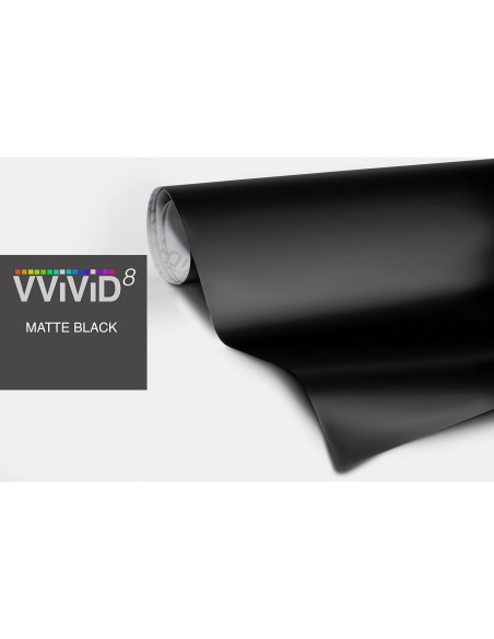 Vinilo Envoltura Automotriz Negro Mate VViViD 0.15m x 1.52m Vinilo Envoltura Automotriz Negro Mate VViViD 0.15m x 1.52m