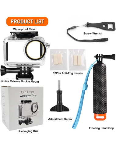 Funda Impermeable Submarina BO&DQQ para DJI Osmo Action 5 Pro/4/3, 50m
