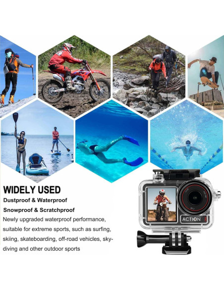 Funda Impermeable Submarina BO&DQQ para DJI Osmo Action 5 Pro/4/3, 50m Funda Impermeable Submarina BO&DQQ para DJI Osmo Action 5 Pro/4/3, 50m