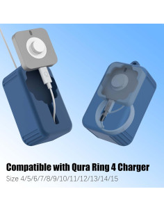 Funda de silicona para cargador Oura Ring 4 FIOPAZ azul 2