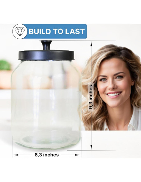 Contenedor de Pods de Lavandería de Vidrio Skywin 3L con Tapa