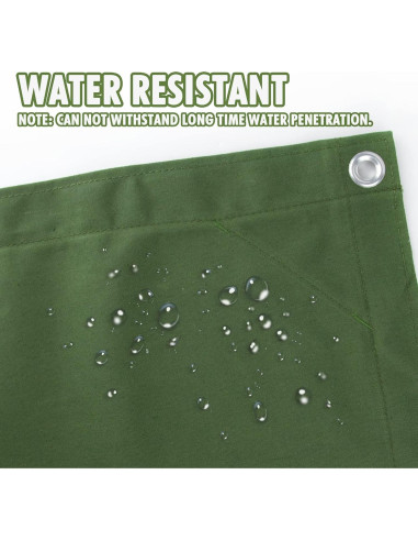 Lona CARTMAN 5x7 Pies (1.52x2.13m) Resistente al Agua Verde Oliva