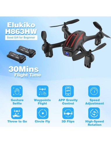 Drone Sozun H863 con Cámara 1080P y Control por Gestos