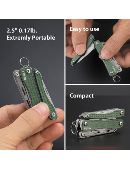 Multiherramienta de Llavero NEXTOOL 10 en 1 Verde EDC Multiherramienta de Llavero NEXTOOL 10 en 1 Verde EDC