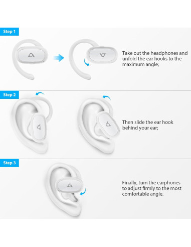 Auriculares Inalámbricos 1Mii E35 Blancos IPX4 60 Horas