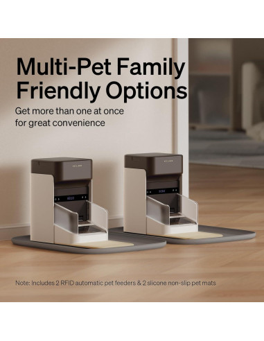 Alimentador Automático para Gatos PETLIBRO 3L Wi-Fi RFID Negro