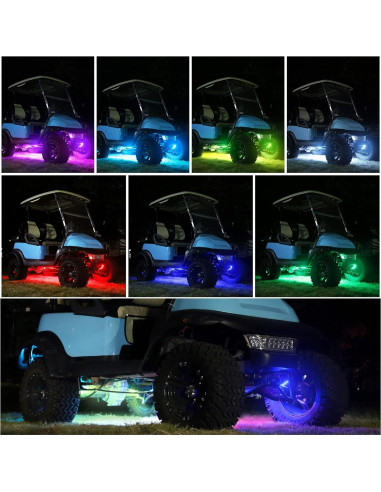 Kit de luces LED Underglow 10L0L para carrito de golf 2 PCS