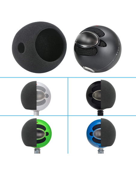 Filtro de espuma para micrófono Blue Snowball - Calidad de sonido Filtro de espuma para micrófono Blue Snowball - Calidad de sonido