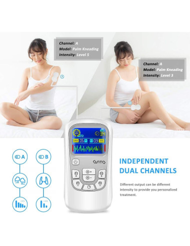 Estimulador Muscular TENS OSITO con 25 Modos y 4 Almohadillas
