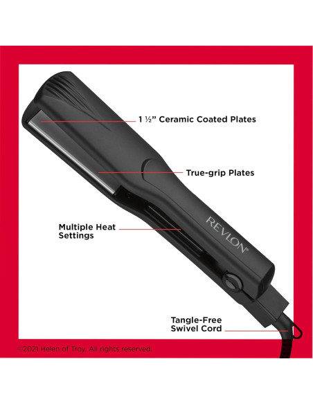 Alisador de Cerámica Revlon Essentials 1.5" - Rápido y Suave Alisador de Cerámica Revlon Essentials 1.5" - Rápido y Suave