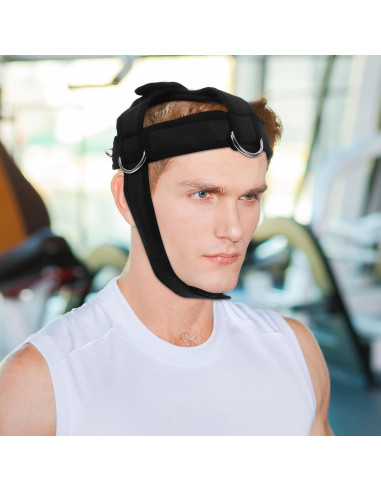 Arnés de Cuello Kisangel Ajustable para Entrenamiento de Fuerza