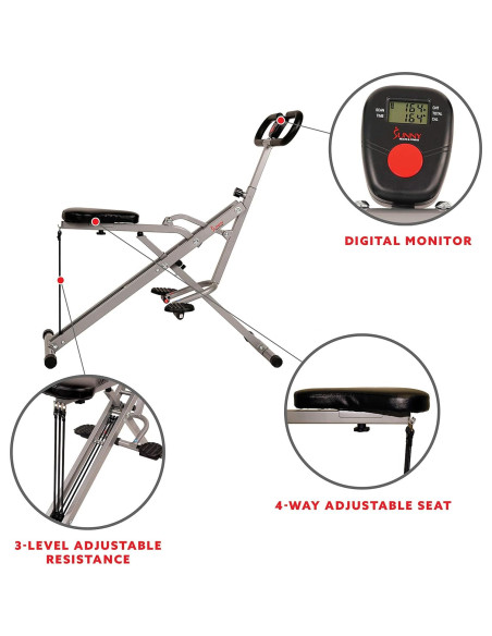 Entrenador de Sentadillas Row-N-Ride Sunny Health & Fitness Entrenador de Sentadillas Row-N-Ride Sunny Health & Fitness