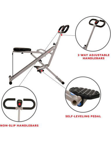 Entrenador de Sentadillas Row-N-Ride Sunny Health & Fitness