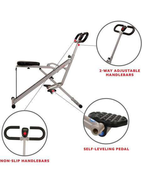 Entrenador de Sentadillas Row-N-Ride Sunny Health & Fitness Entrenador de Sentadillas Row-N-Ride Sunny Health & Fitness