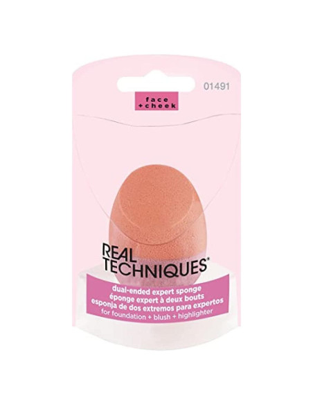 Esponja de Maquillaje Doble Cara Real Techniques 7.34cm Esponja de Maquillaje Doble Cara Real Techniques 7.34cm