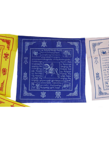 Banderas de Oración Tibetanas Nervana - Algodón Premium 25 Piezas