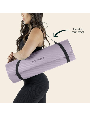 Alfombrilla de Yoga Retrospec Solana 1.27 cm Antideslizante Unisex