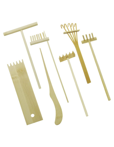 Kit de Jardín Zen 7 PCS Cayway - Herramientas de Bambú Kit de Jardín Zen 7 PCS Cayway - Herramientas de Bambú