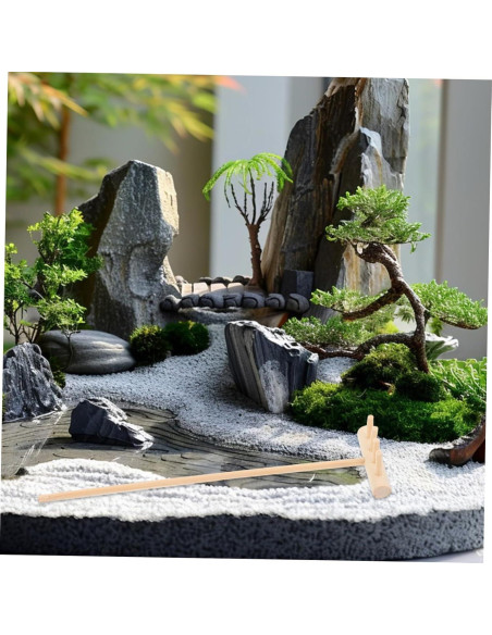 Rastrillos de Arena Zen Mini VICASKY - 4 Piezas 14x3.5cm Rastrillos de Arena Zen Mini VICASKY - 4 Piezas 14x3.5cm