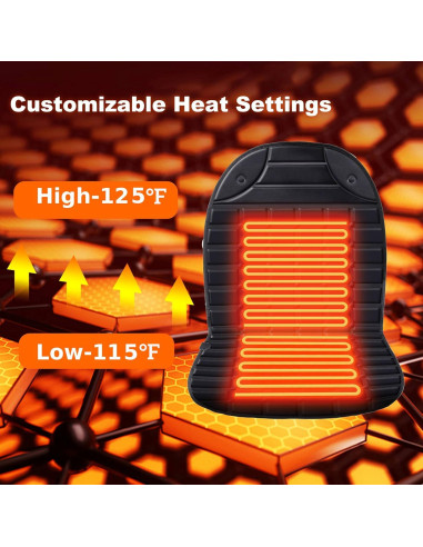 Funda de Asiento Calentada Aimery HT2402 1 Minuto Calor Rápido