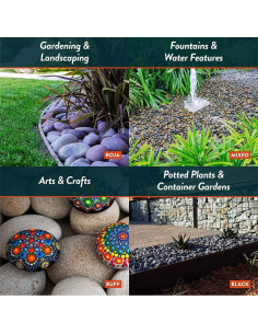 Guijarros de Playa Mexicanos 9 kg - Piedras Suaves para Jardín 2