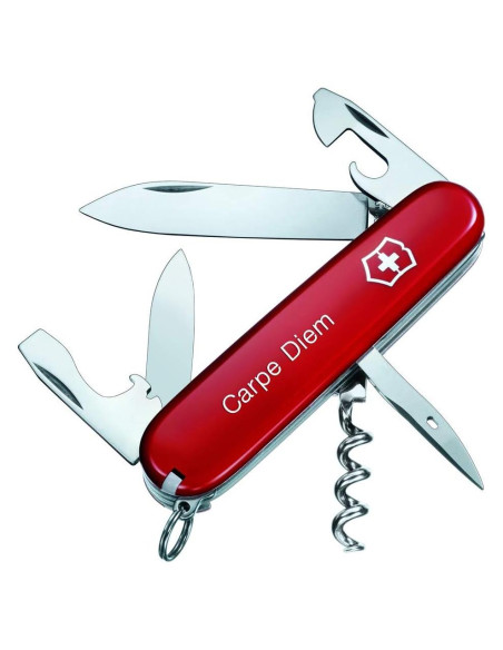 Cuchillo Suizo Spartan Personalizado Rojo Victorinox 12 Funciones Cuchillo Suizo Spartan Personalizado Rojo Victorinox 12 Funciones