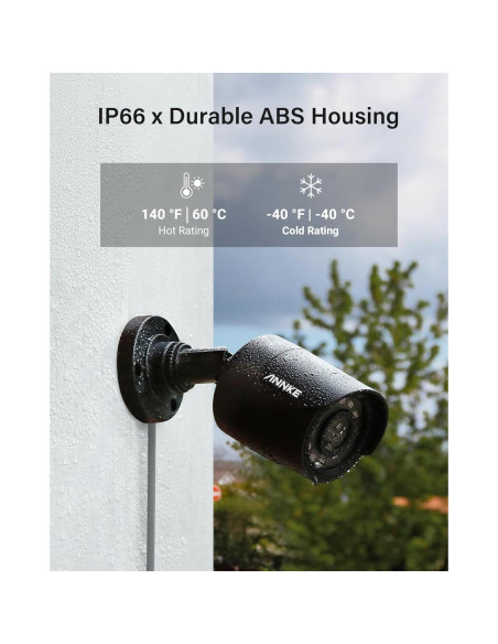 Cámara de Seguridad ANNKE 4 Pack 1080P IP66 Visión Nocturna Cámara de Seguridad ANNKE 4 Pack 1080P IP66 Visión Nocturna