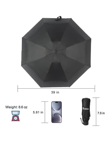 Paraguas Compacto GAOYAING Plegable UV 99 cm Ligero