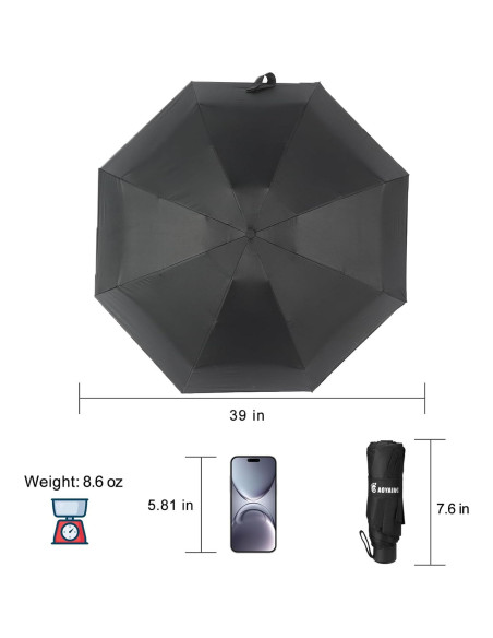 Paraguas Compacto GAOYAING Plegable UV 99 cm Ligero Paraguas Compacto GAOYAING Plegable UV 99 cm Ligero