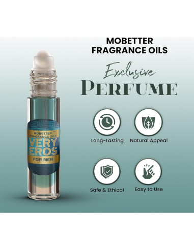 Very Eros Aceite Corporal para Hombres 10ml - Fragancia Duradera