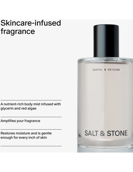 Mist Corporal Salt & Stone 100 ml - Aroma Sándalo y Vetiver Mist Corporal Salt & Stone 100 ml - Aroma Sándalo y Vetiver