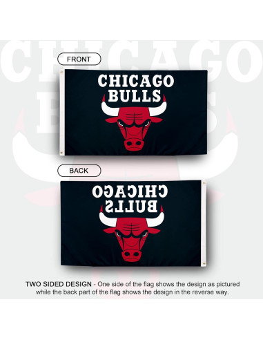 Bandera Chicago Bulls Desert Cactus 91x152 cm Poliester