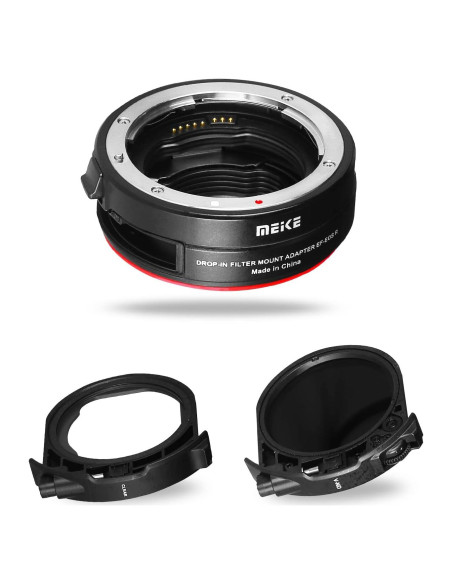 Adaptador Meike MK-EFTR-C para Canon EF a EOS R con Filtro ND y UV Adaptador Meike MK-EFTR-C para Canon EF a EOS R con Filtro ND y UV