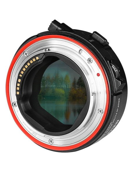 Adaptador Meike MK-EFTR-C para Canon EF a EOS R con Filtro ND y UV Adaptador Meike MK-EFTR-C para Canon EF a EOS R con Filtro ND y UV