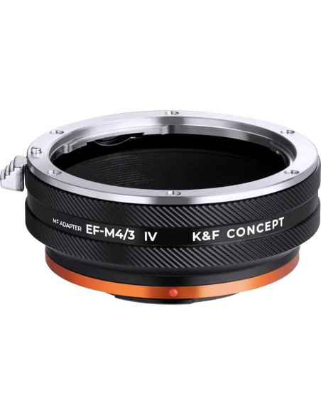 Adaptador de Montura de Lente K&F Concept para Canon EF a M4/3 Adaptador de Montura de Lente K&F Concept para Canon EF a M4/3